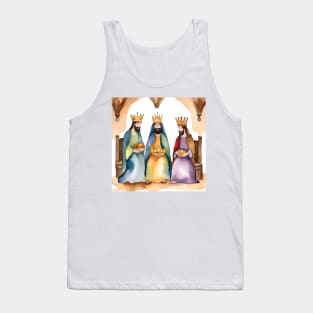 Epiphany or Three Kings Day - January 6 - Watercolors & Pen Tank Top